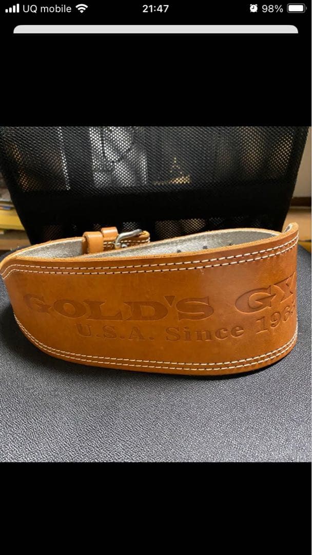 GOLD’S GYM レザーベルト Sサイズ