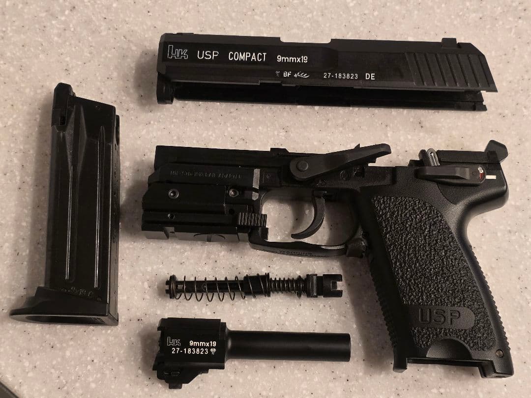 美品 東京マルイ カスタムUSP コンパクト ガスブローバック 動作確認済み