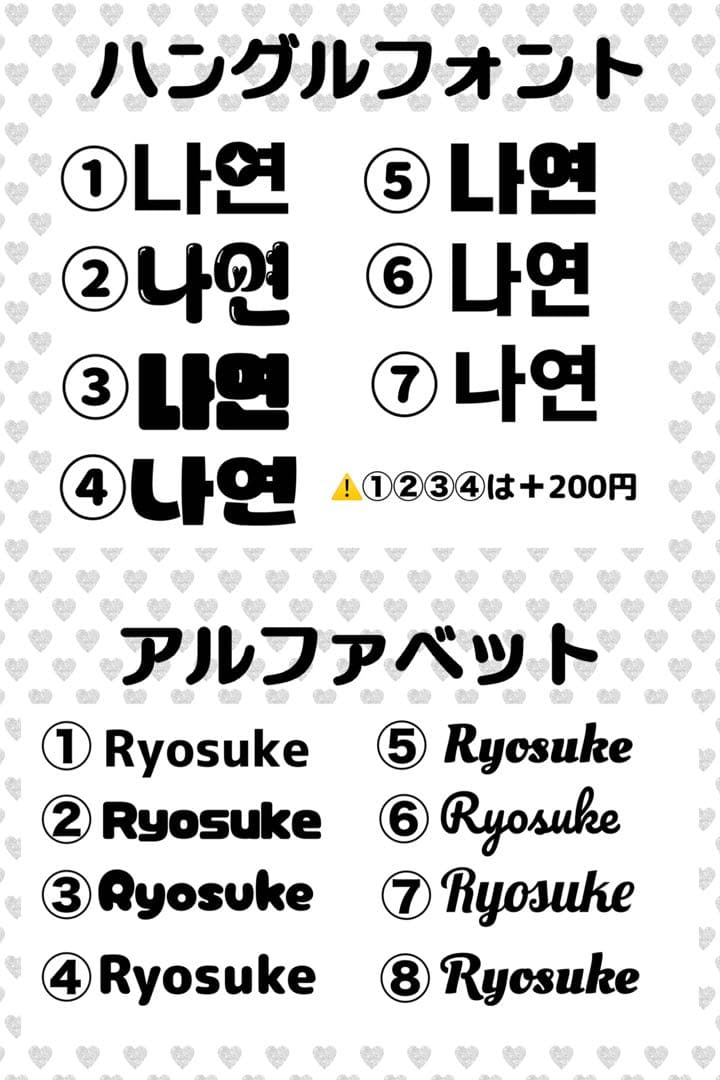 ななな様　うちわ　文字　オーダー　パネル　ネームボード　ハングル