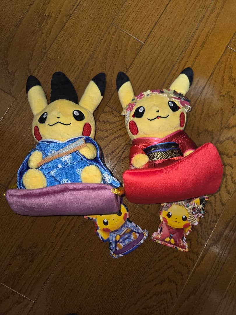【京都限定/廃盤】お公家・舞妓ピカチュウ ぬいぐるみ 2体セット