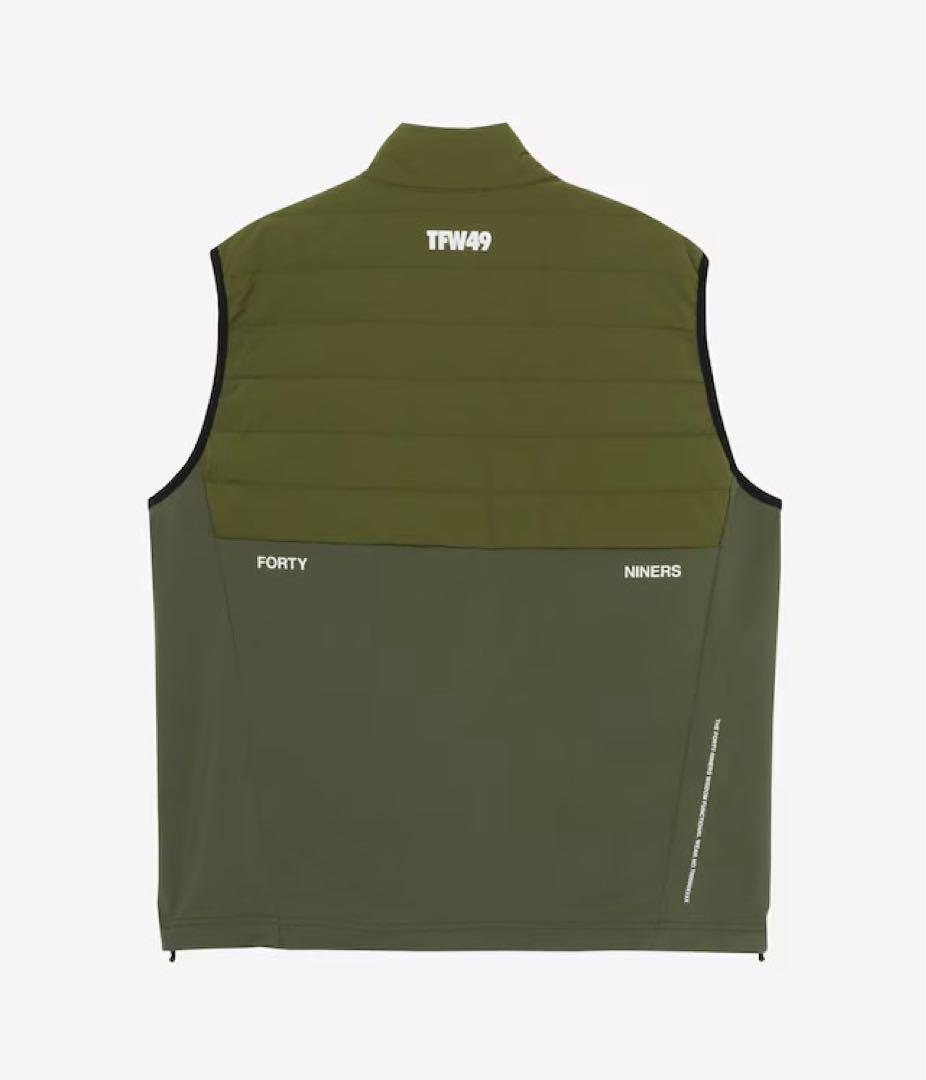 【新品未使用】TFW49 カーキ ダウンベスト メンズウェア Mサイズ ゴルフ
