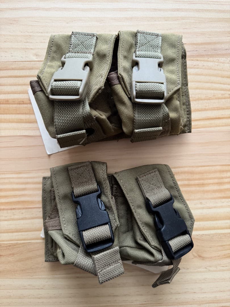 新品未使用 タグ付き レア EAGLE ダブルフラググレネードポーチ2個セット