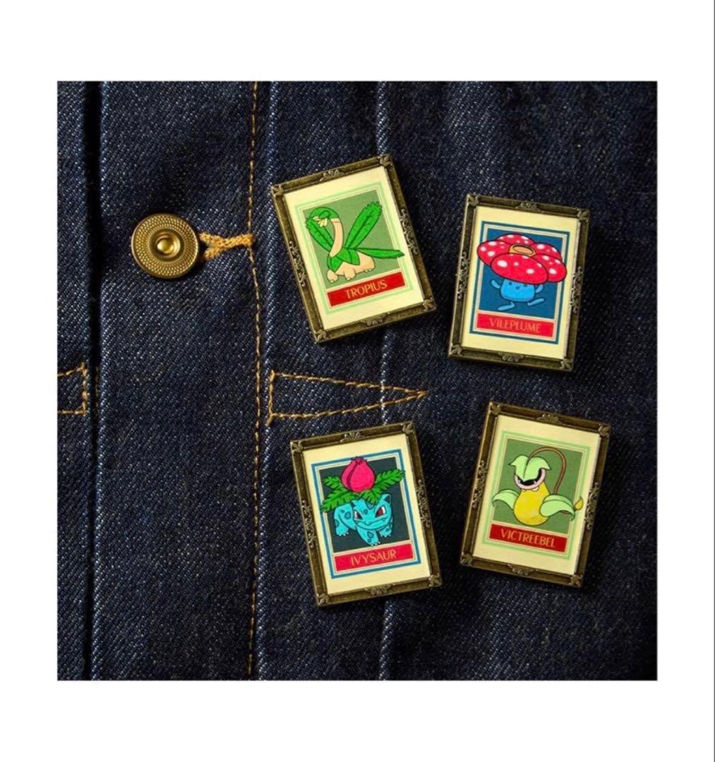 ポケモン30周年 ロンドン自然史博物館コラボ　ピンバッジ 4個セット