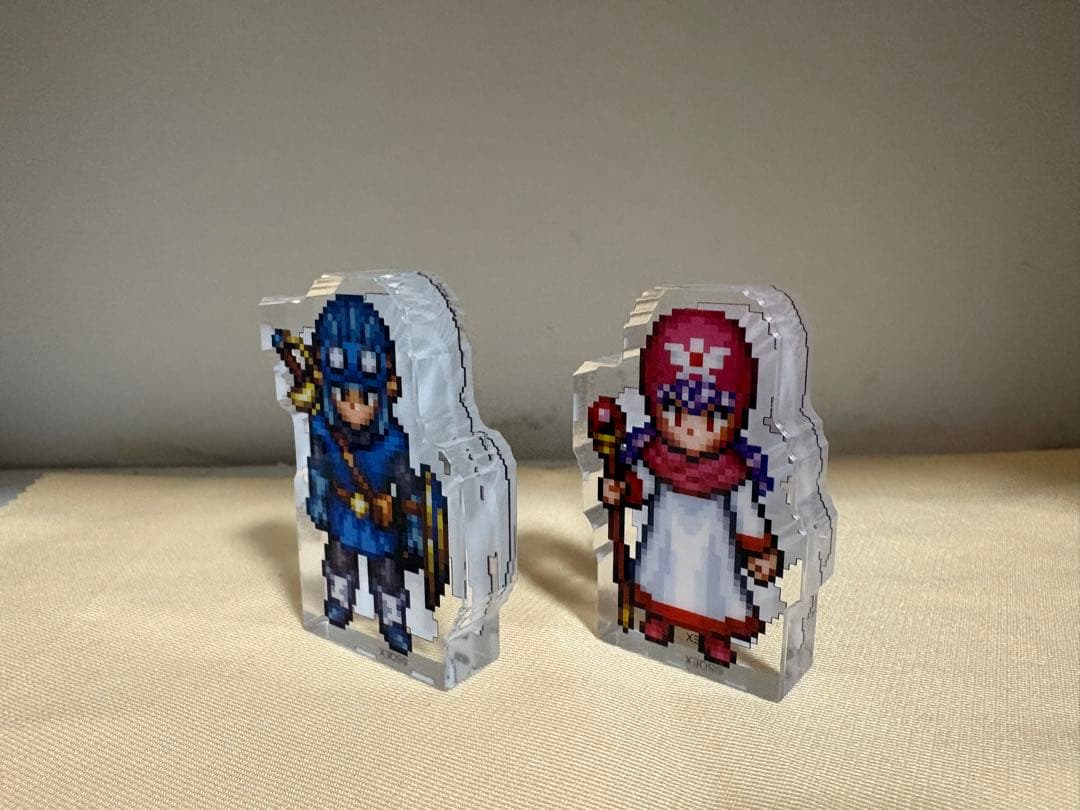 ドラゴンクエストⅠ.Ⅱ アクリルブロック 勇者 ローラ姫 ロトの子孫 勇者セット