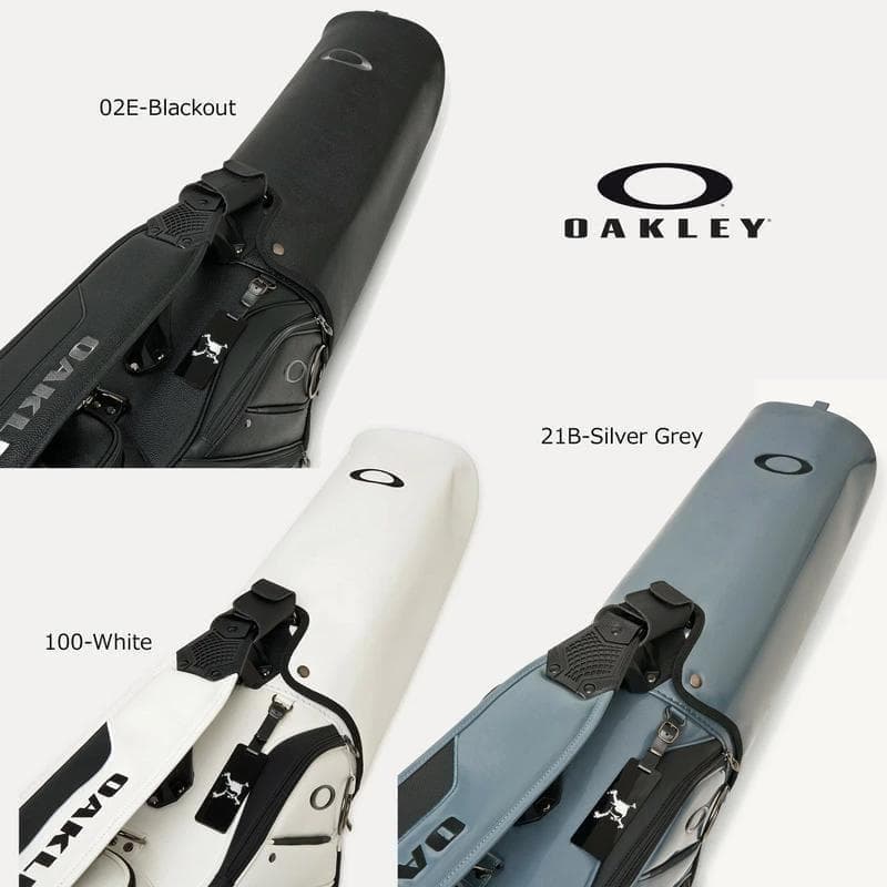 新品 オークリー OAKLEY スカル ゴルフ キャディバッグ シルバーグレー