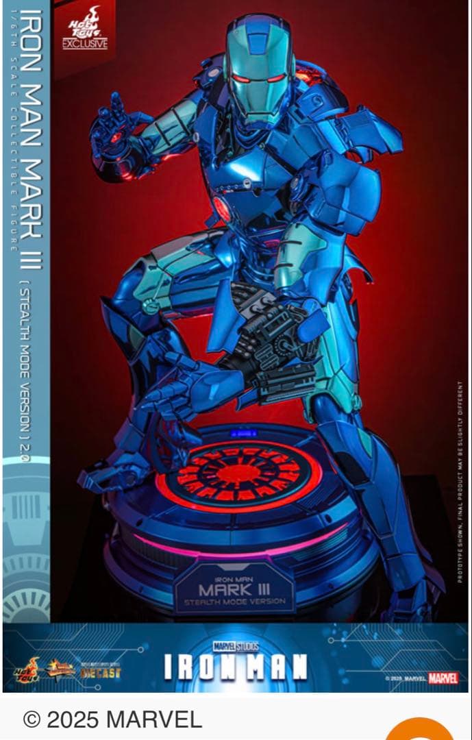 ホットトイズ DIECAST アイアンマン・マーク3 ステルス・モード 2.0版