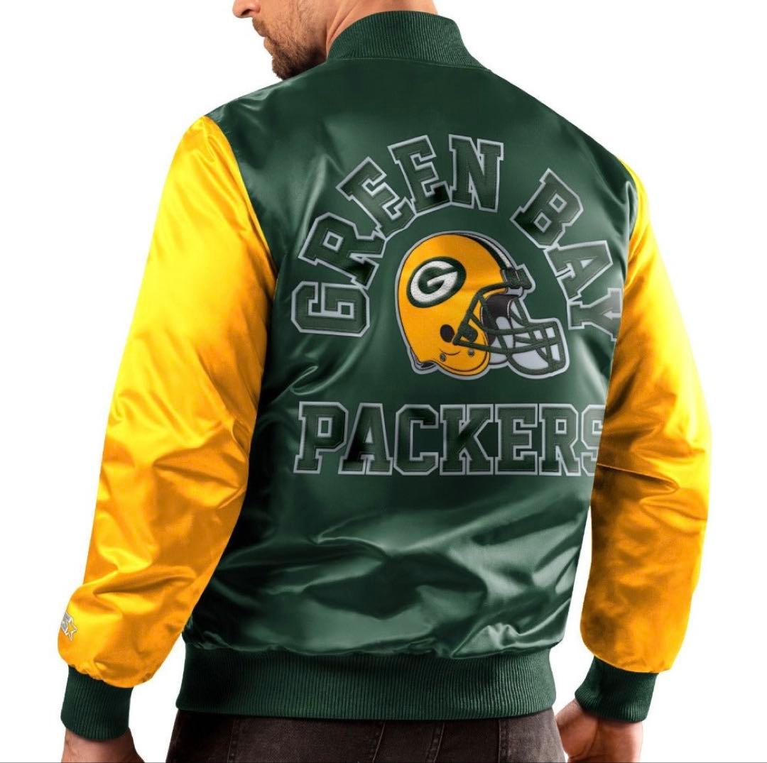 【希少】STARTER グリーンベイ・パッカーズ サテンスタジャン Mサイズ相当