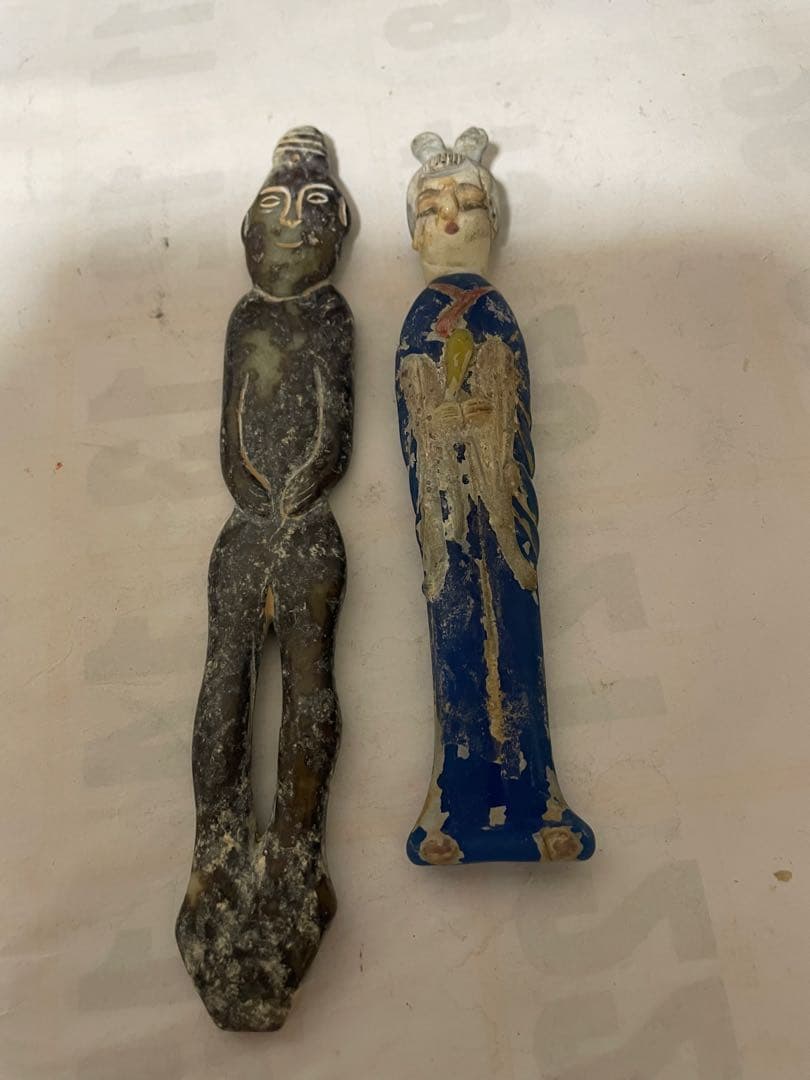 中国美術　人物像　玉石彫刻　古美術