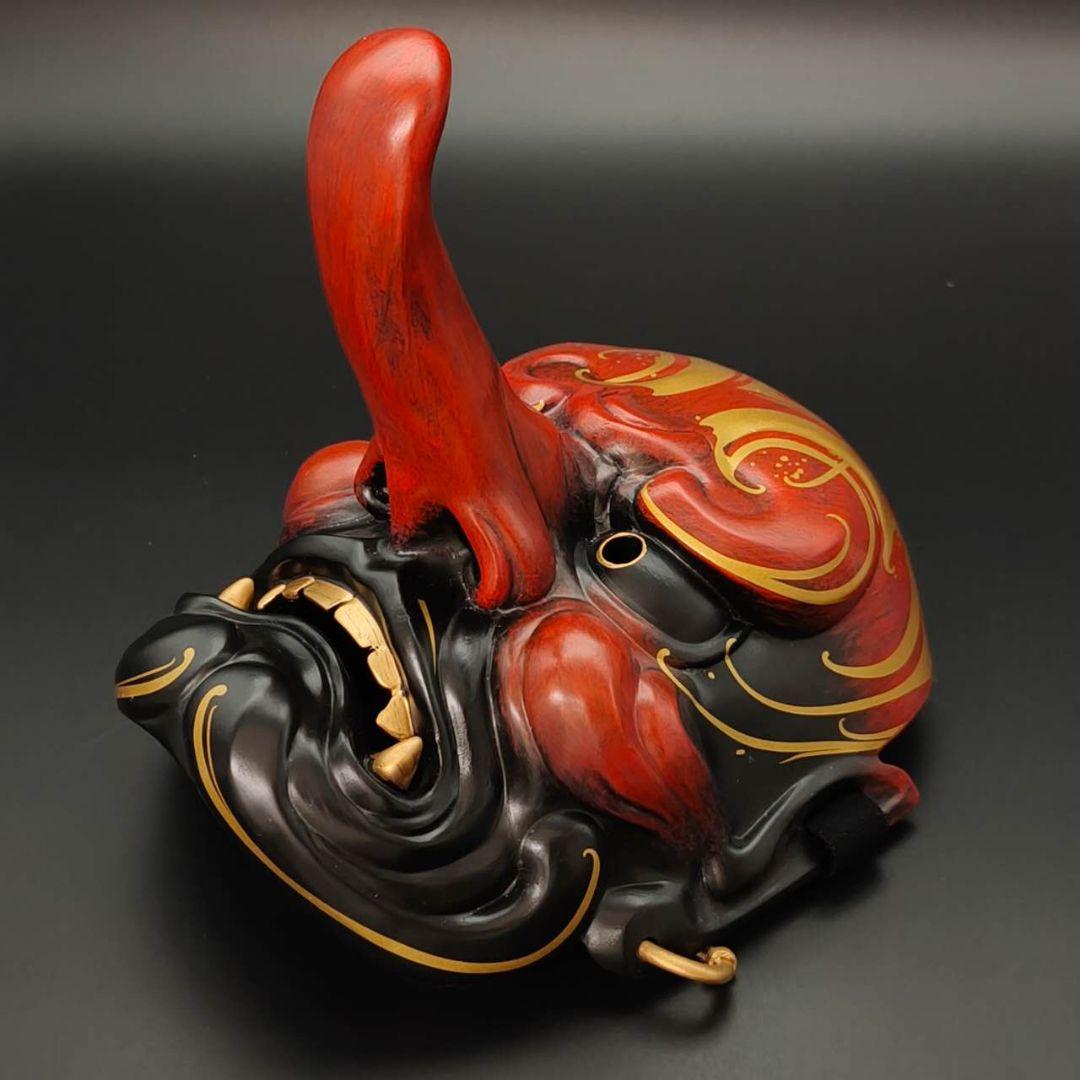 天狗お面　能面　樹脂　インテリア置物