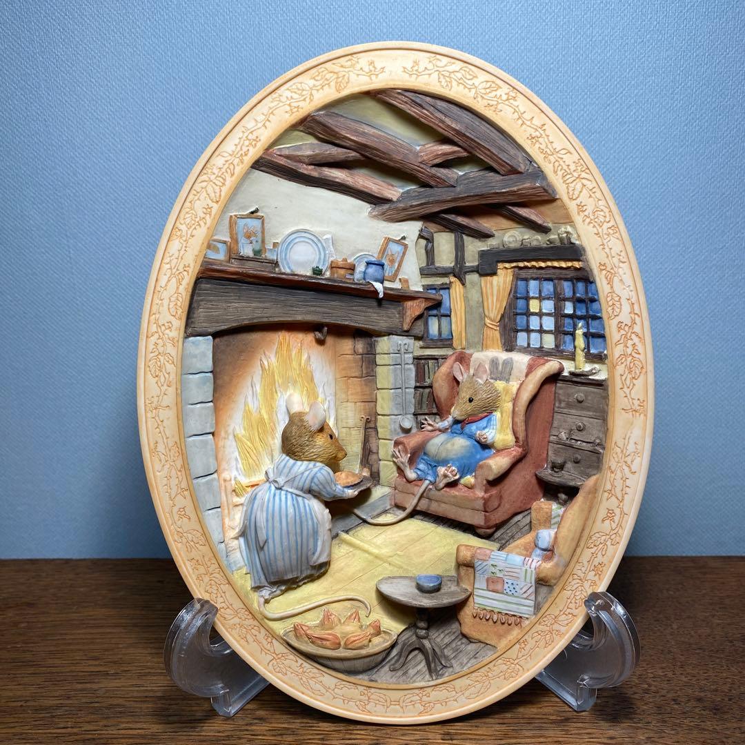 ブランブリーヘッジ 立体 壁掛けプレート ウィンター 冬 レア