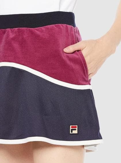 美品　FILA テニスウェアセット ネイビー/ワイン　XLサイズ