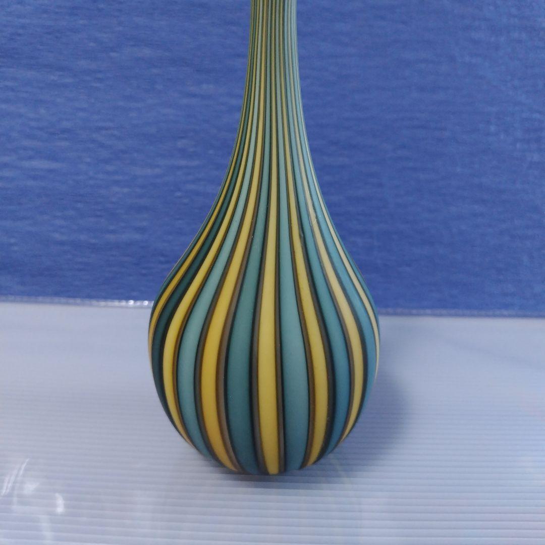 藤田喬平　手吹　ヴェニス　鶴首　花瓶　観賞用　フラワーベース　レトロ