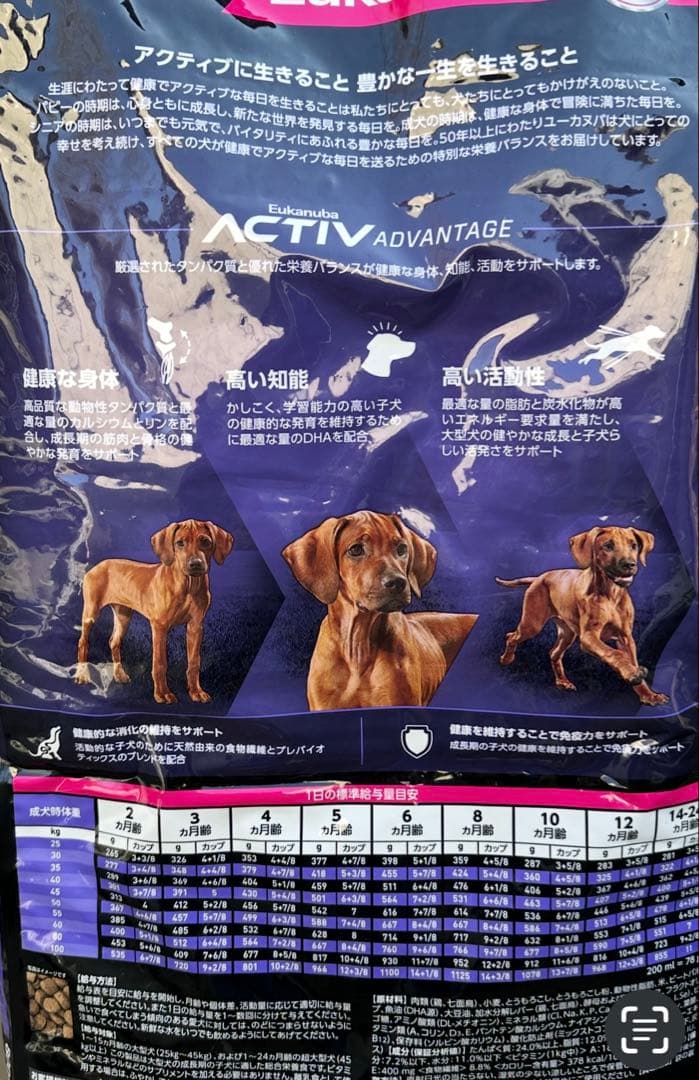 Eukanuba 子犬用 大型犬 ドライフード 15kg