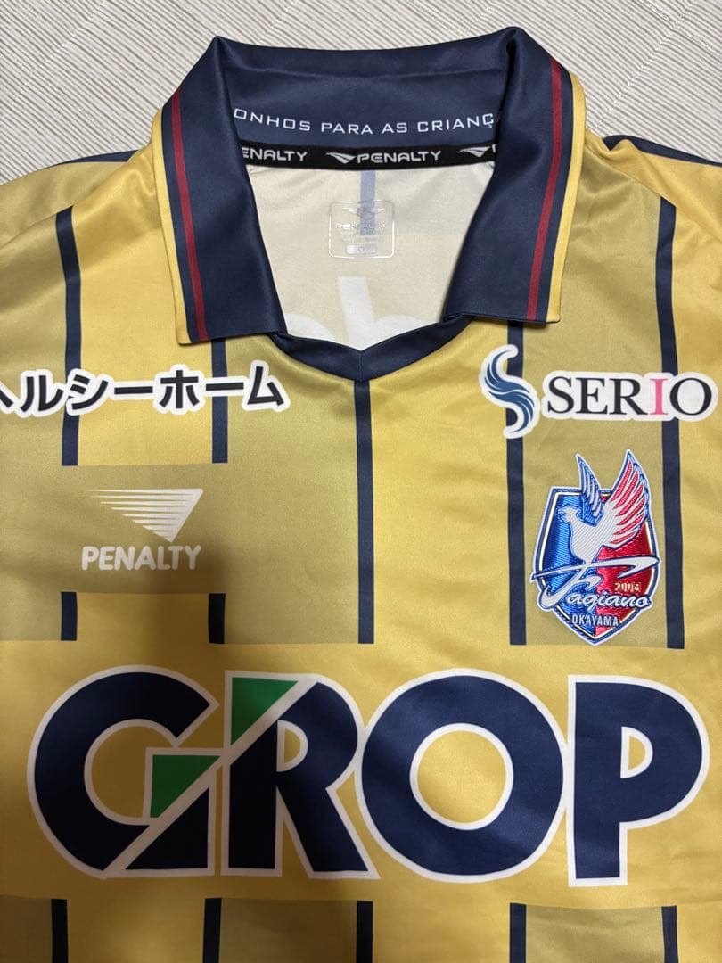 ファジアーノ岡山 3rdユニホーム GKオーセンティック　未使用　O