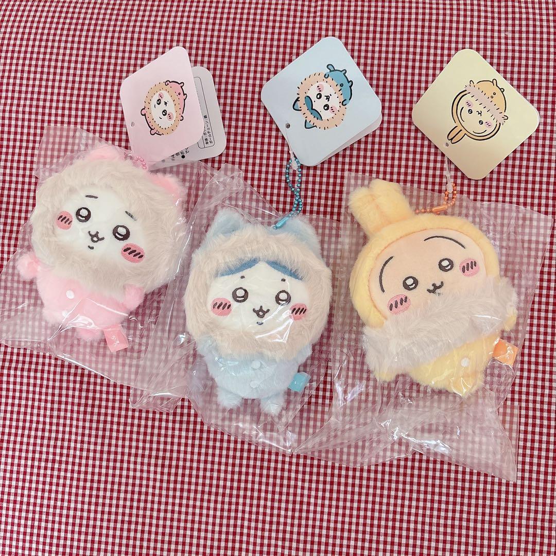 【新品.未開封】♡ちいかわ　フッサフッサなパジャママスコット 3点セット♡