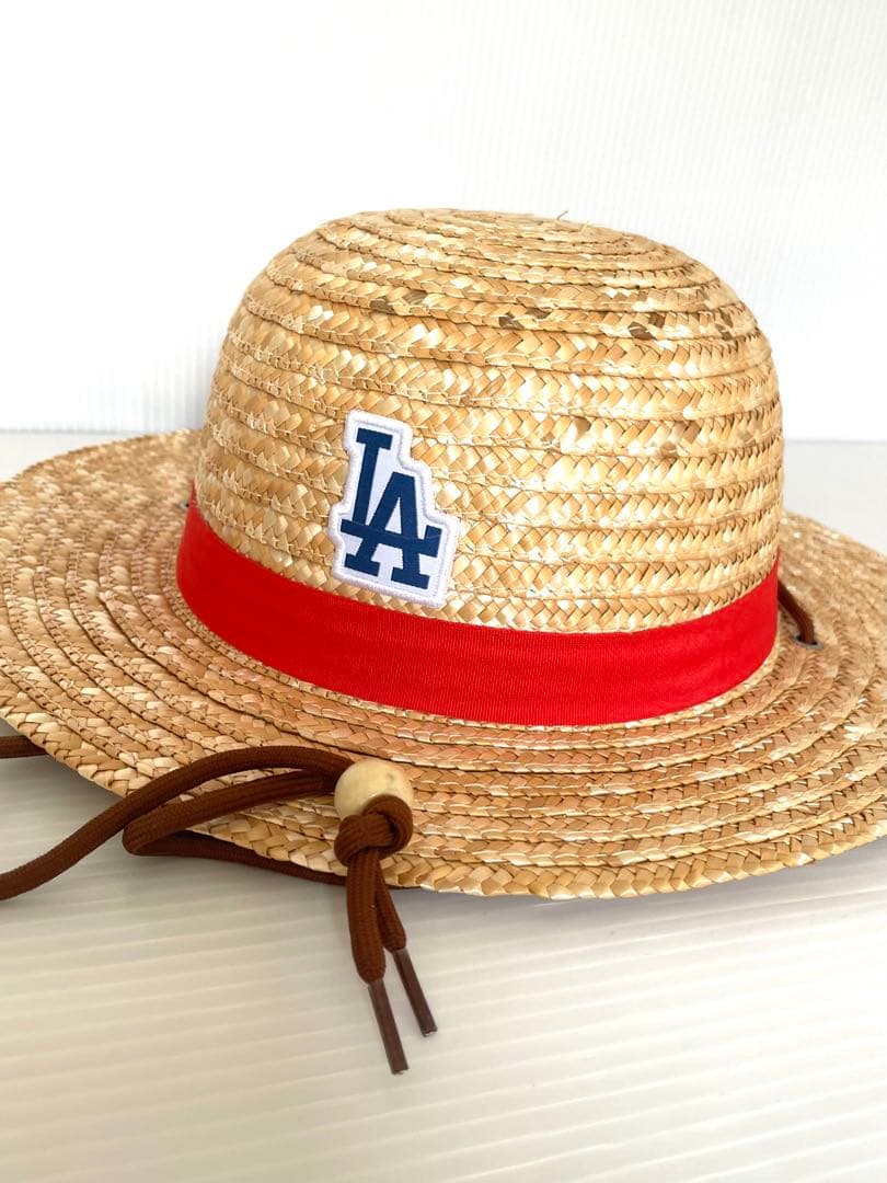 LA Dodgers ストローハット セット　ワンピースコラボ