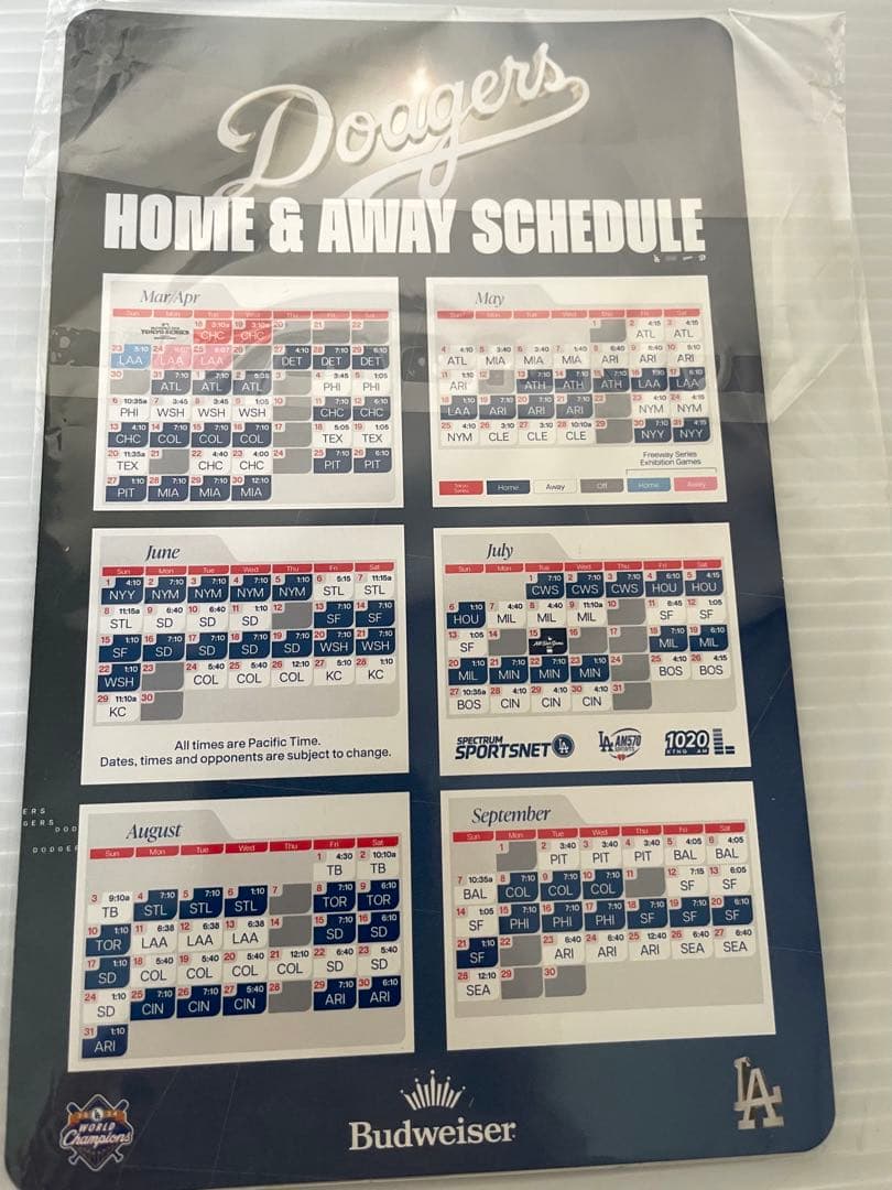 LA Dodgers ストローハット セット　ワンピースコラボ