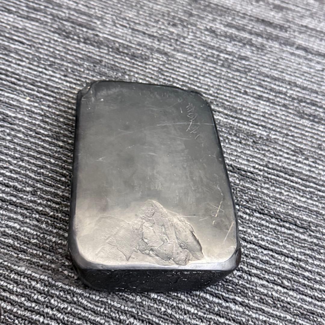 伝統工芸士 山崎勝作 天然石 雄勝硯 署名入 重厚1.6kg超 17×11×4
