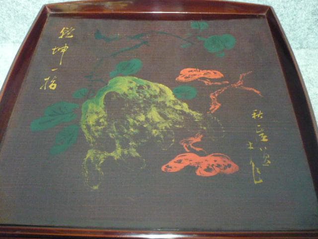 蒔絵 会席膳 絵変り 5膳 [B31540]