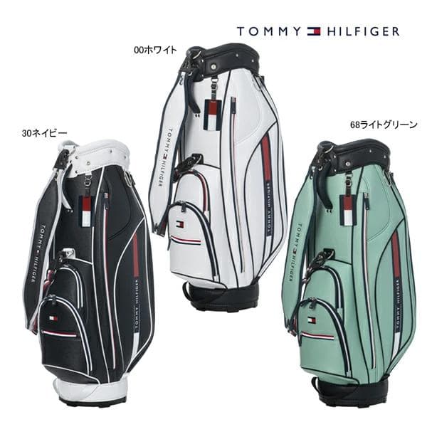 新品 トミーヒルフィガーゴルフ キャディバッグ THMG5SC4 グリーン