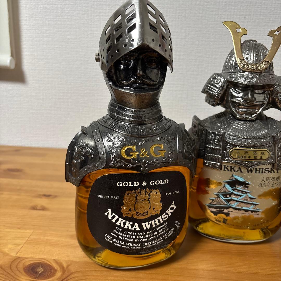ニッカウイスキー　G&G 鎧　大阪築城400年記念　３点セット　未開封