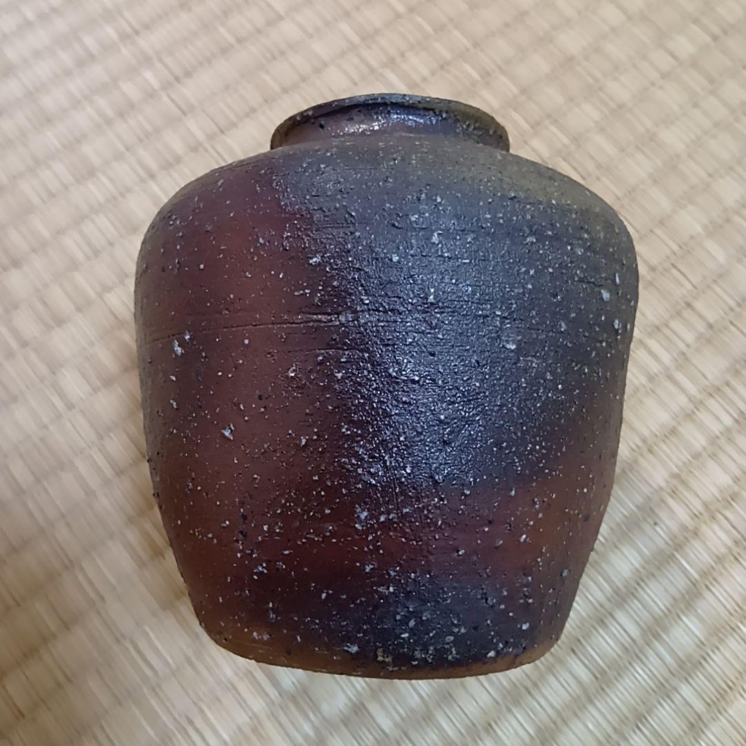 骨董品　茶道具　備前焼茶入　備前焼　肩衝茶入　美品　茶入　工芸品