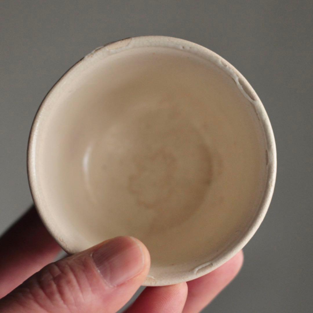 赤絵 輪線文 筒盃 酒器 古美術 古道具 アンティーク ぐい呑み 盃