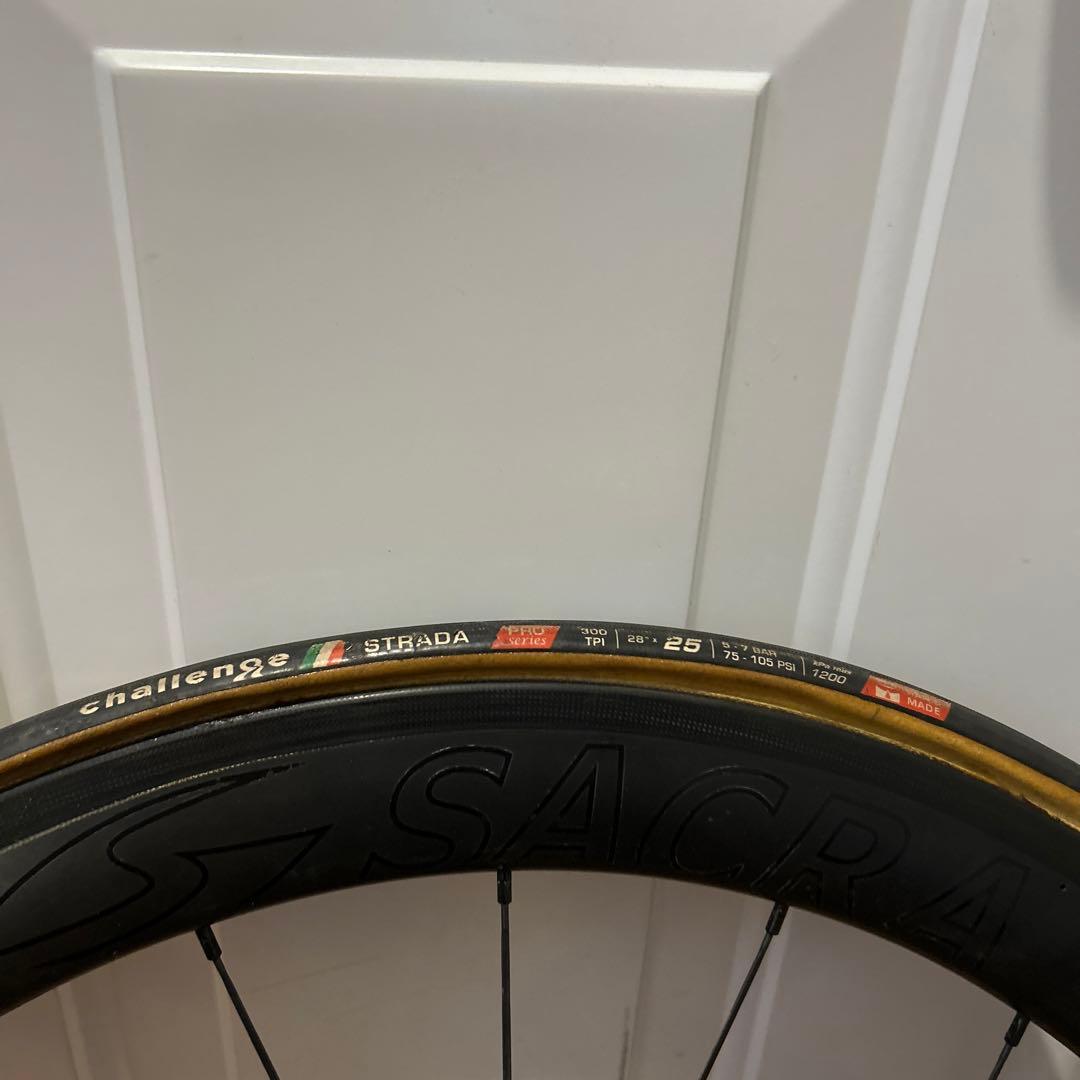 Sacra 50mm カーボンホイール　前後セット