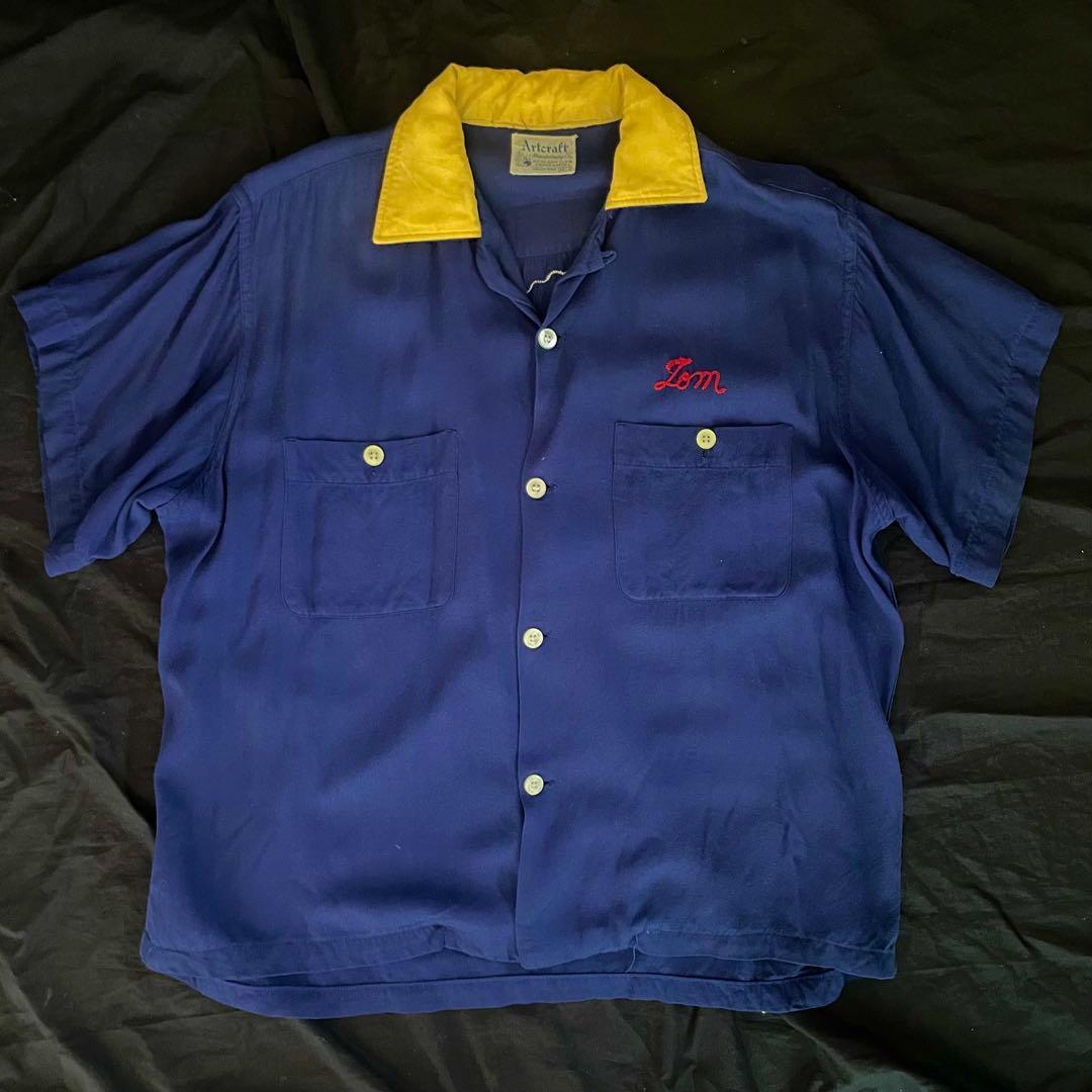 1950s-1960s Artercraft 刺繍 ボウリングシャツ