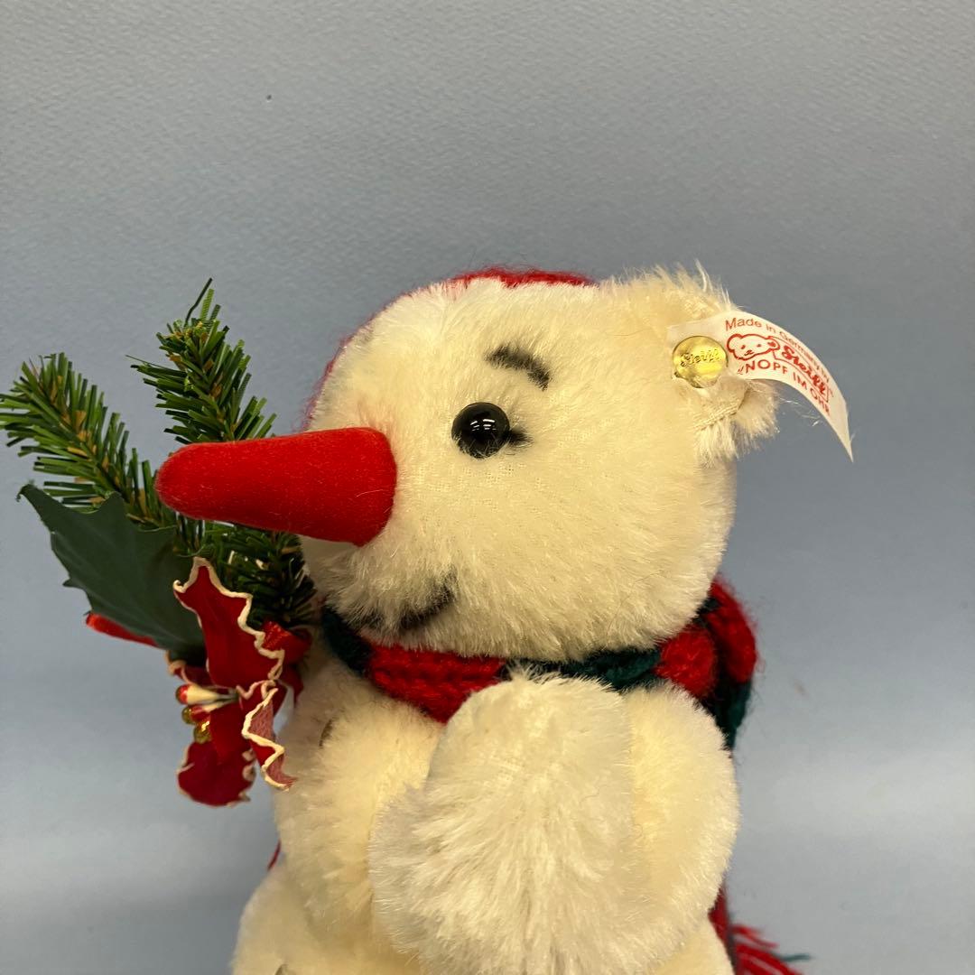 シュタイフ　クリスマス スノーマン ぬいぐるみ 2001