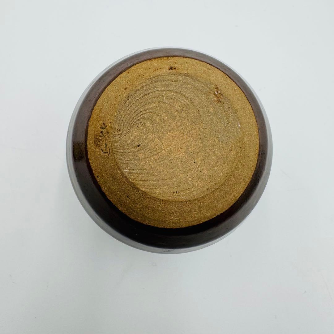 【平安　㐂山造　文琳茶入　共箱　茶道具】骨董　アンティーク　インテリア