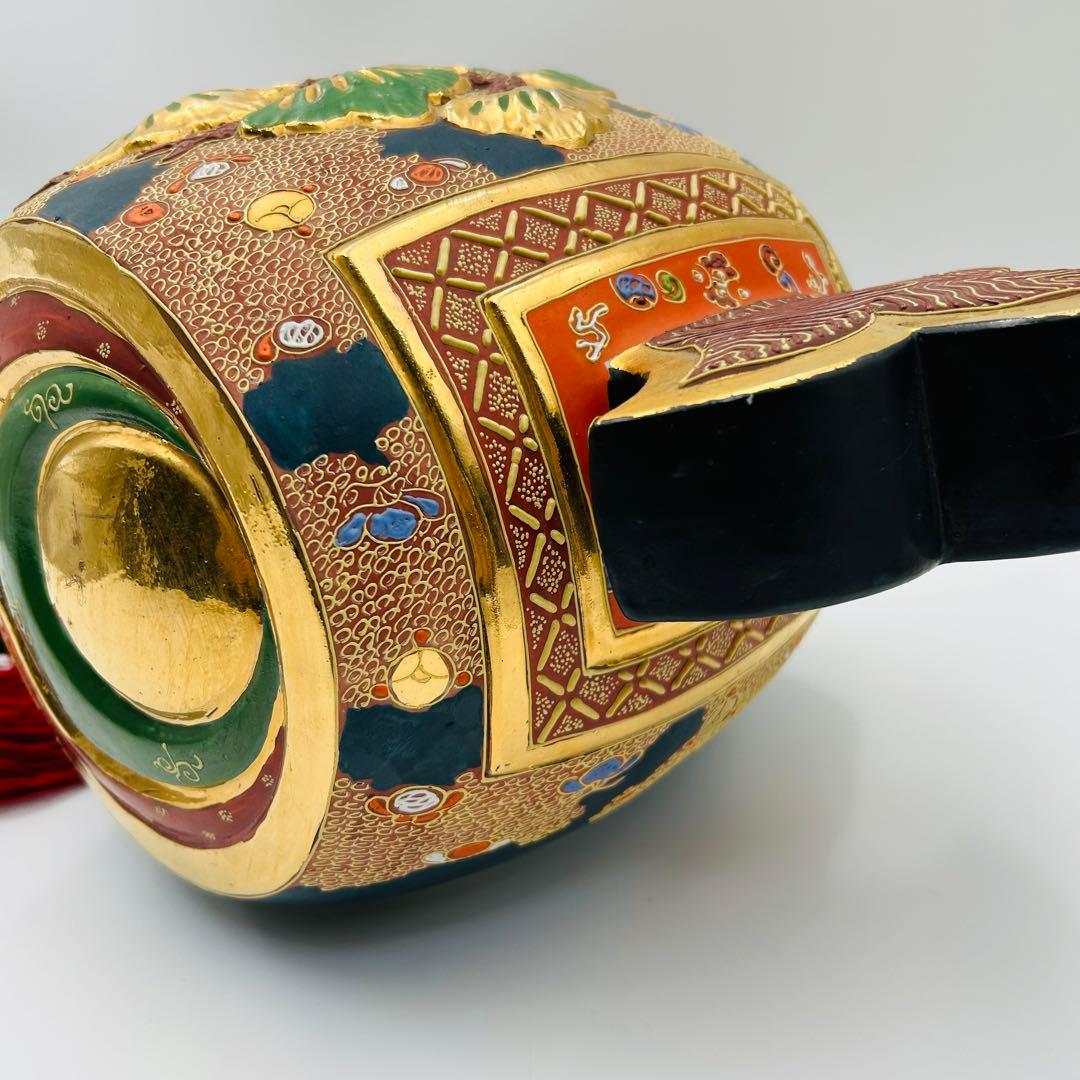 【九谷焼　打ち出の小槌　縁起物　色絵　金彩　派手　正月飾り物　開運　金運　招福】