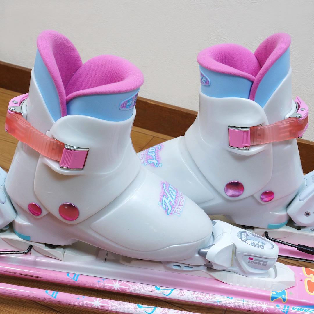 メンテ済 126cm 靴22cm KAZAMA スキーセット (130