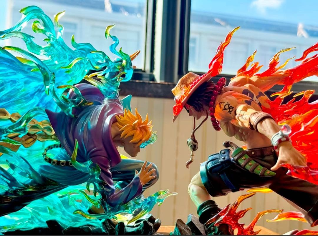 ワンピース　エース＆マルコ【ドリフト】ガレージキット フィギュア1/8