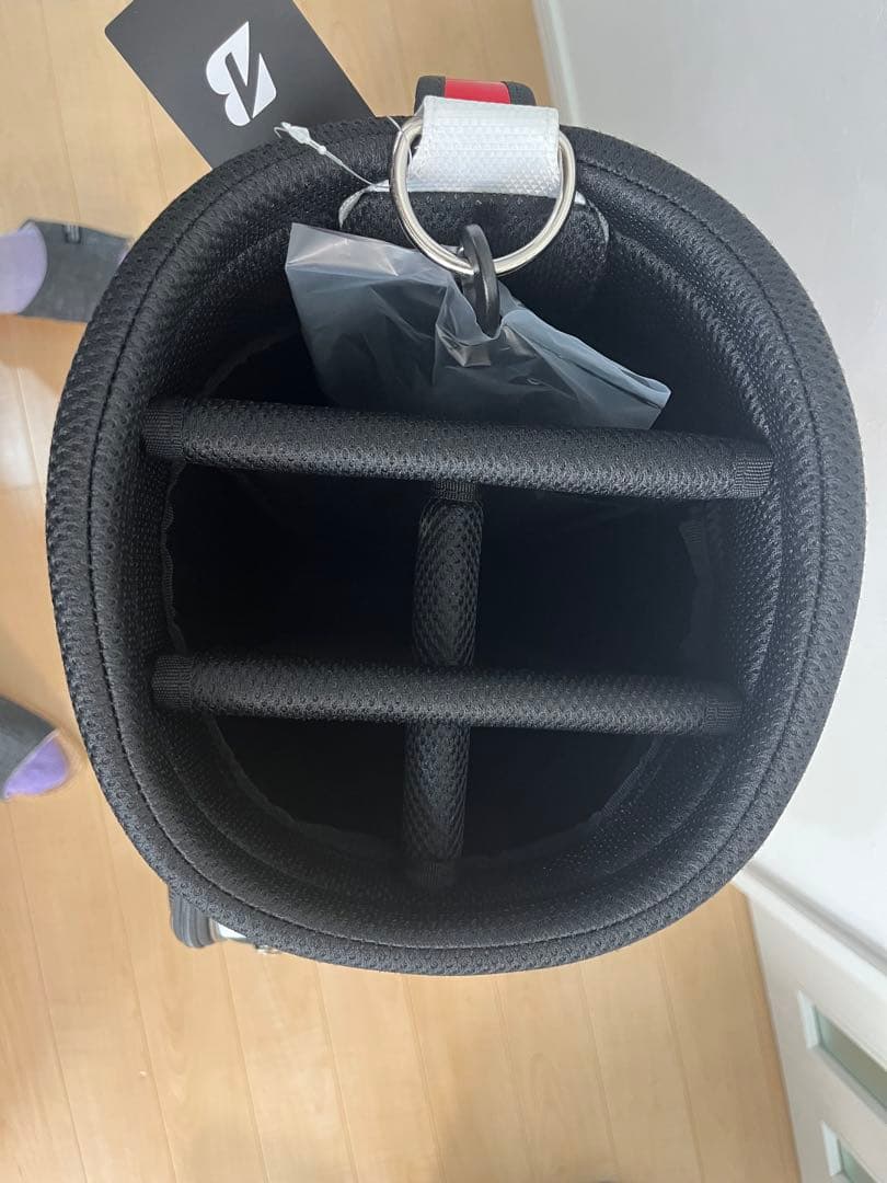 BRIDGESTONE ゴルフバッグ 黒赤白 タグ付き