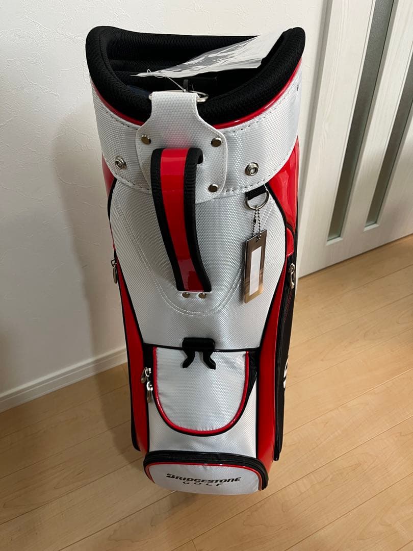 BRIDGESTONE ゴルフバッグ 黒赤白 タグ付き