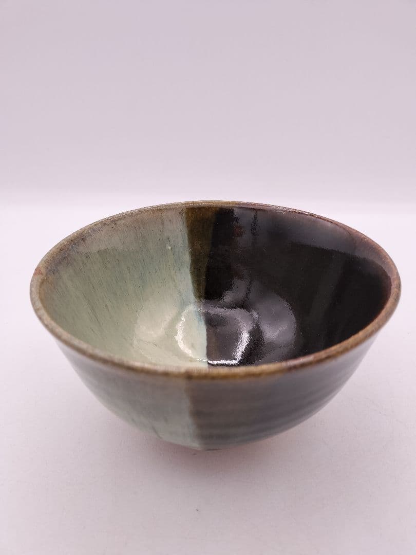 c596 数茶碗 朝鮮唐津 片身変り 10客 武村利左衛門 木箱 茶道具 古物