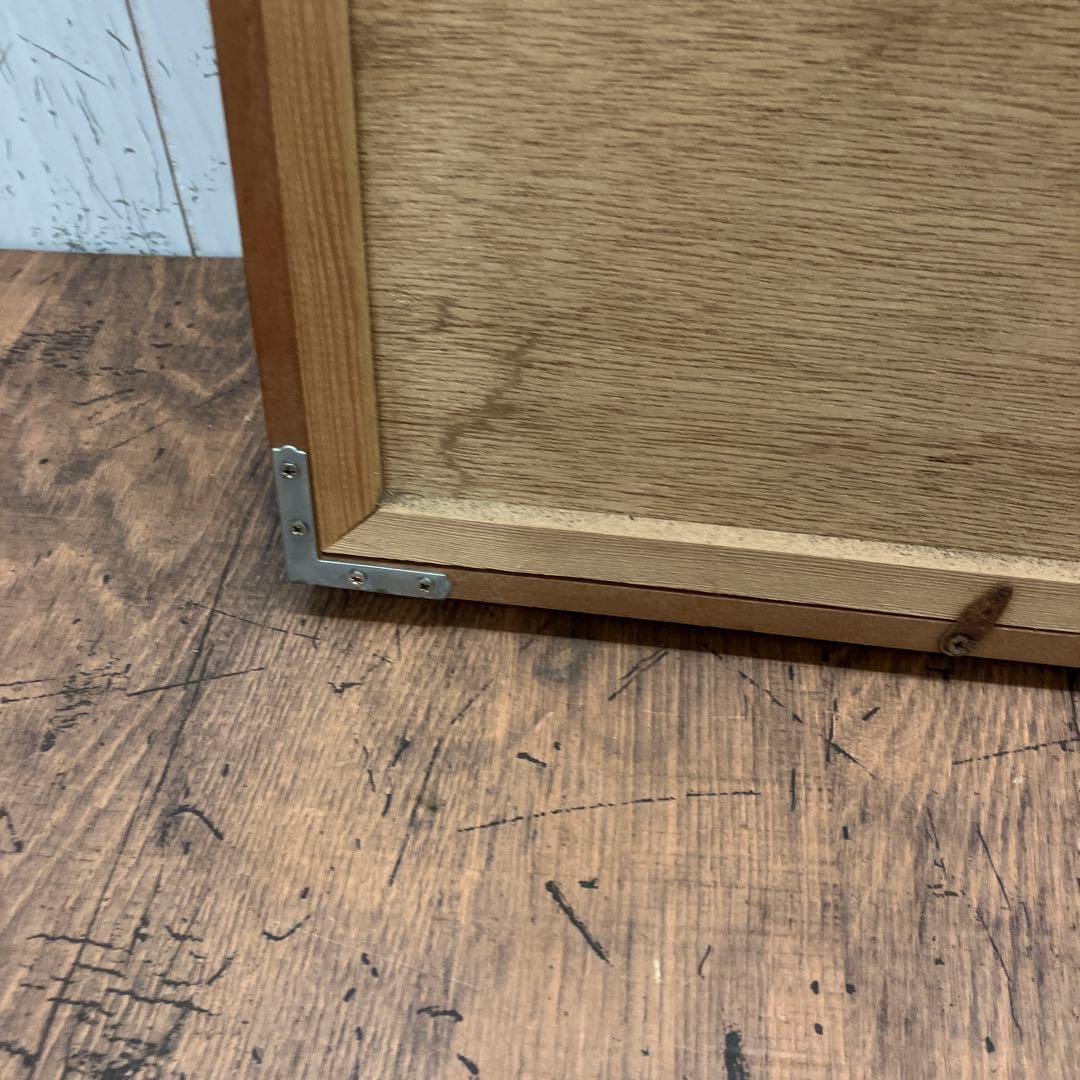 阿部笙子作 日本画 女性 着物 月 狐 木版 版画 アート 美術 芸術 額縁