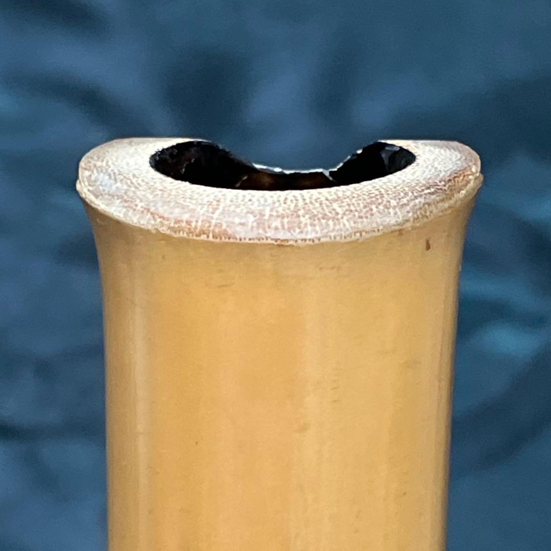 尺八 琴古流 在銘 二尺一寸管 中継ぎ籐巻き金？三線 【音出し確認済み】