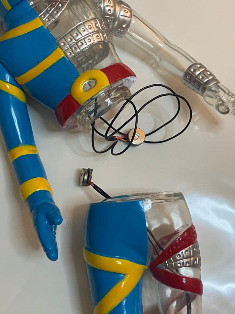 在庫最後 改造人間 キカイダー ソフビ スケルトン クリア 25cm キラキラ版