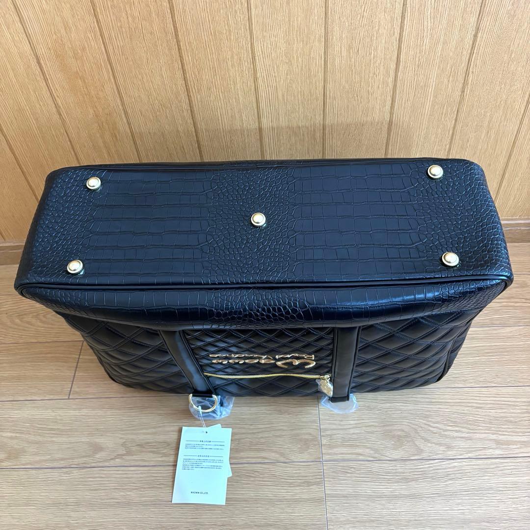 Waoww ワオ ボストンバッグ ロッカーバッグ 黒×金 新品未使用品