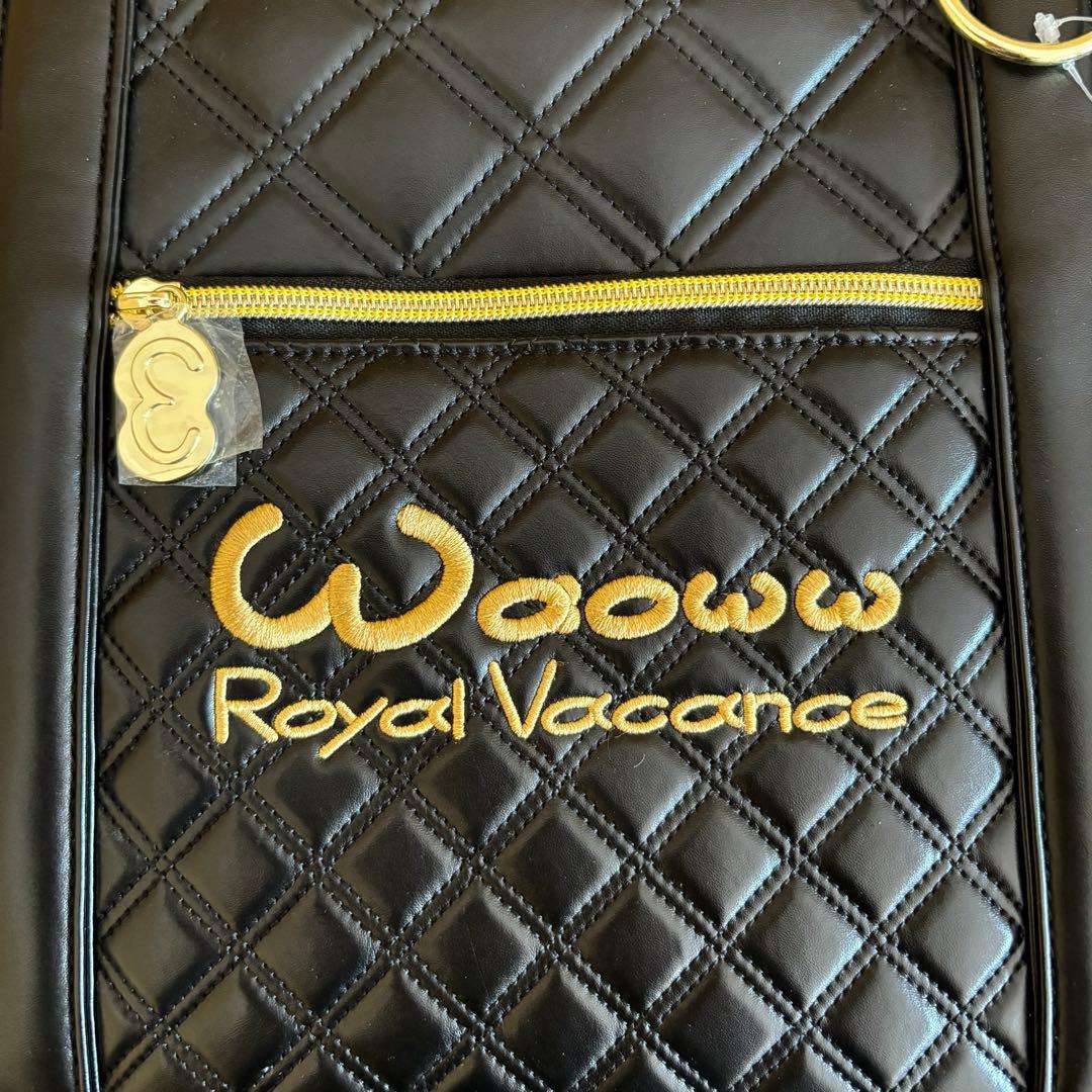 Waoww ワオ ボストンバッグ ロッカーバッグ 黒×金 新品未使用品