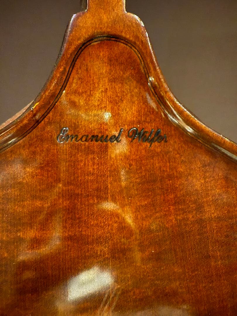 引取り限定 コントラバス 本体 エマニュエル・ヴィルファー 側面に割れ有り