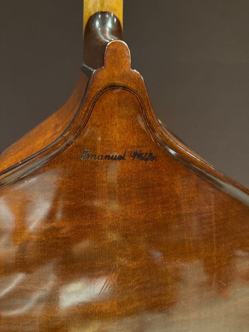 引取り限定 コントラバス 本体 エマニュエル・ヴィルファー 側面に割れ有り