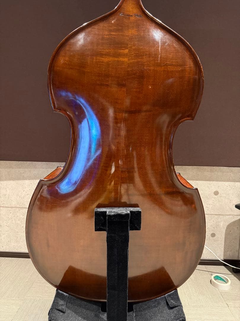 引取り限定 コントラバス 本体 エマニュエル・ヴィルファー 側面に割れ有り