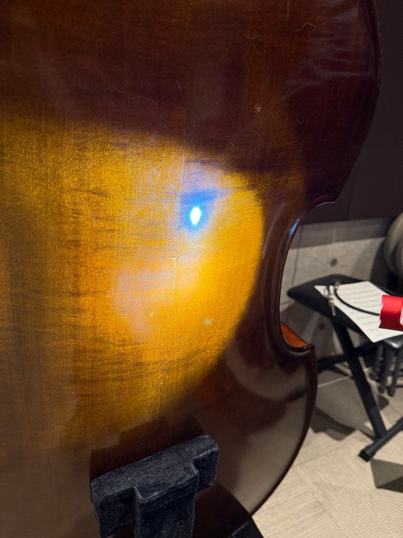 引取り限定 コントラバス 本体 エマニュエル・ヴィルファー 側面に割れ有り