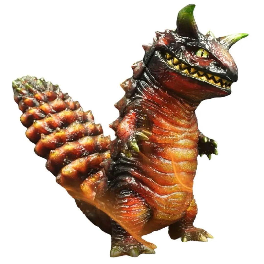 レオパ怪獣　ファイアーアゲート　ヤモリ　モンスター　可動　ソフビ　フィギュア