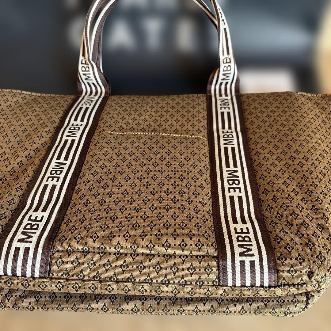 マスターバニートートバッグ ダイヤ柄・ジャガード ロッカーバック　トート　★茶