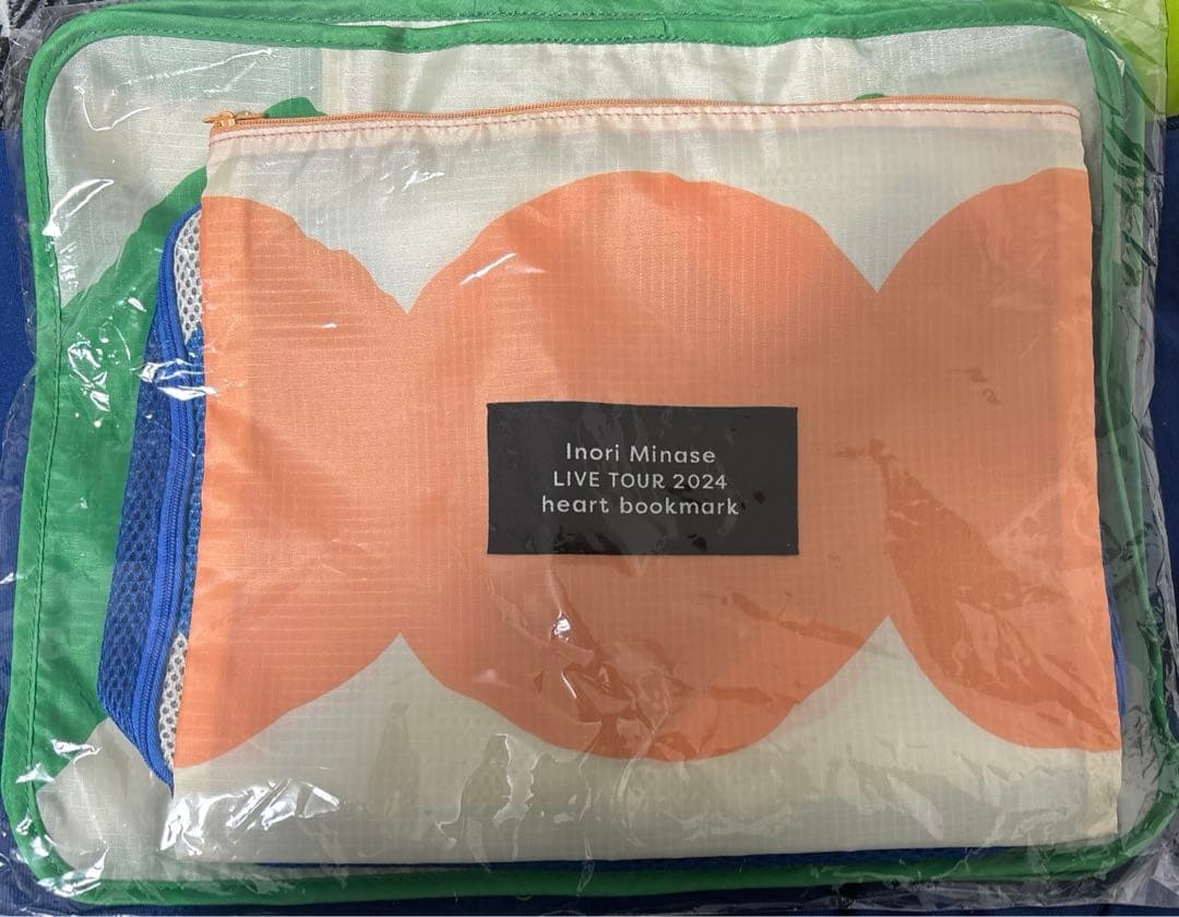 水瀬いのり heart bookmark ダブルハンドトート トラベルポーチ
