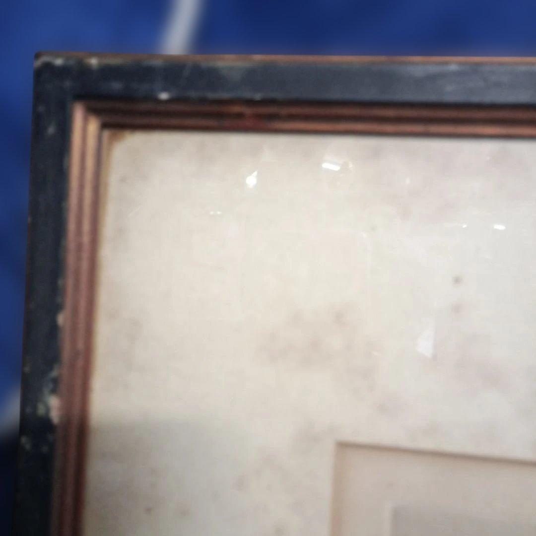 5677）此木三男（このきみつお） エッチング「耳立てて師の話聞きたまえ」EA